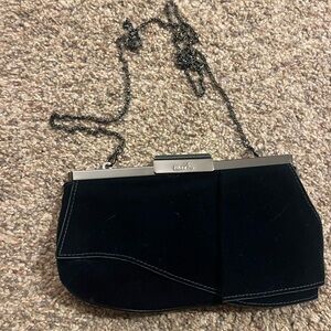 Elegant green velvet Clutch Bag/or chain shoulder bag